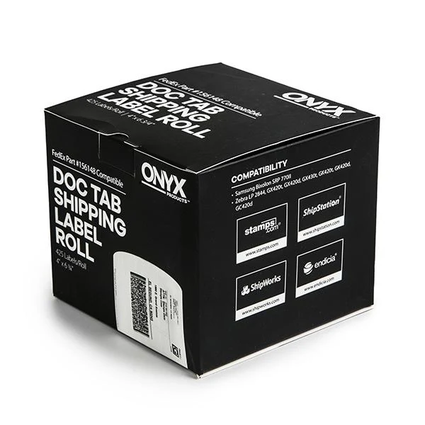 ONYX Products<sup>&reg;</sup> 4" x 6 3/4" FedEx DocTab Shipping Label Rolls, 425 Labels/Roll - Image 3